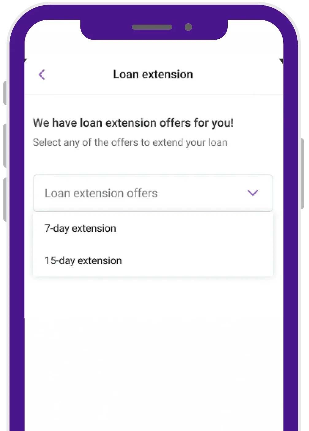 Enjoy loan top-ups